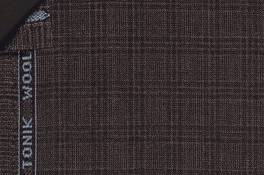 Dormeuil Fabric Grey Check 100% Wool (Ref-290163)