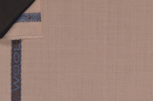 Dormeuil Fabric Beige Plain 100% Wool (Ref-290801)