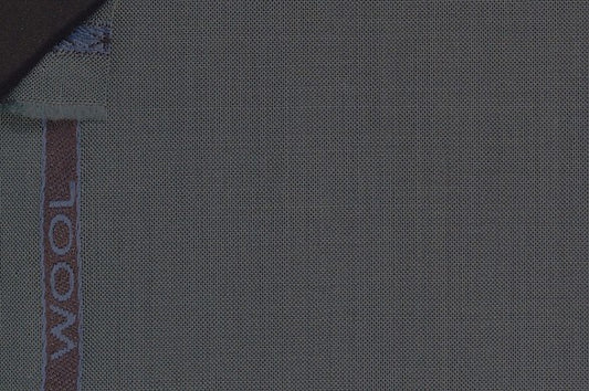 Dormeuil Fabric Green Plain 100% Wool (Ref-290807)