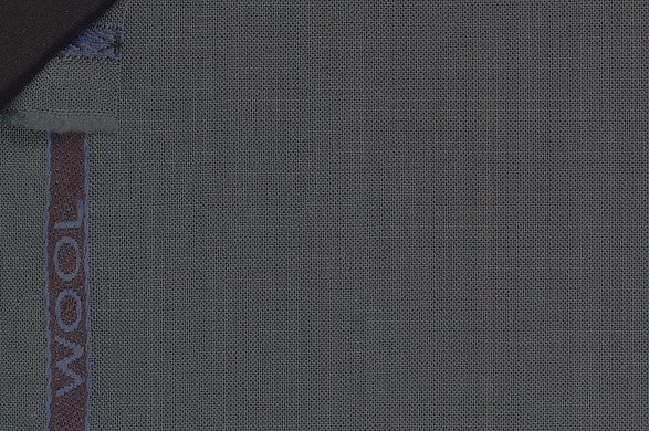 Dormeuil Fabric Green Plain 100% Wool (Ref-290807)