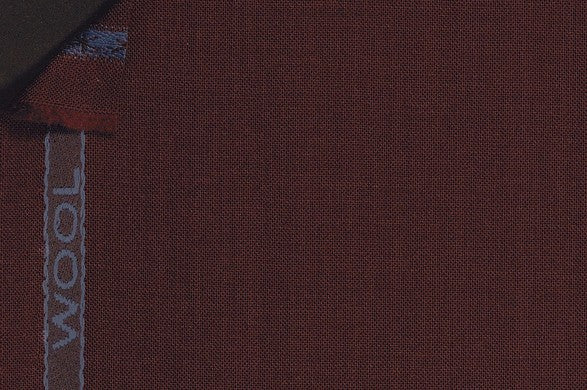 Dormeuil Fabric Burgundy Plain 100% Wool (Ref-290809)