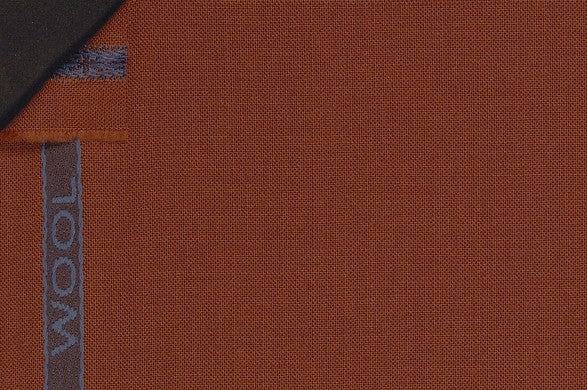 Dormeuil Fabric Brown Plain 100% Wool (Ref-290812)