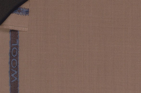 Dormeuil Fabric Beige Plain 100% Wool (Ref-290813)