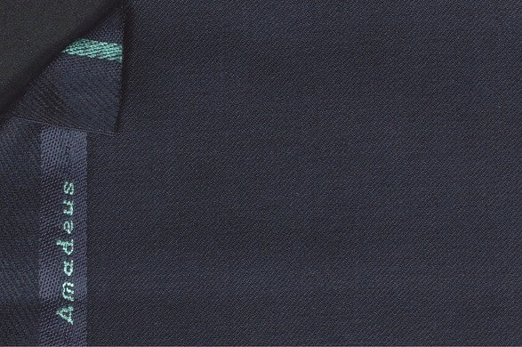 Dormeuil Fabric Navy Plain 100% Wool (Ref-300009)