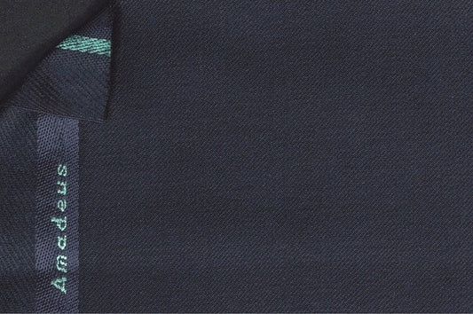 Dormeuil Fabric Navy Plain 100% Wool (Ref-300009)
