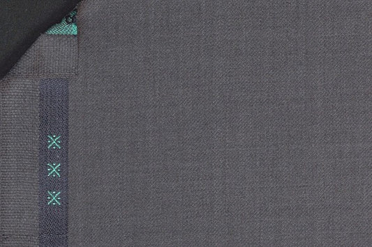 Dormeuil Fabric Grey Semi Plain 100% Wool (Ref-300095)