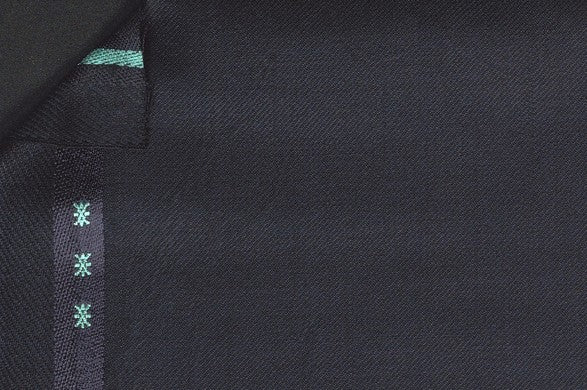 Dormeuil Fabric Navy Plain 100% Wool (Ref-300097)