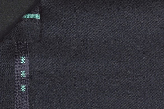 Dormeuil Fabric Navy Plain 100% Wool (Ref-300097)
