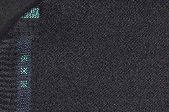 Dormeuil Fabric Black Plain 100% Wool (Ref-300268)