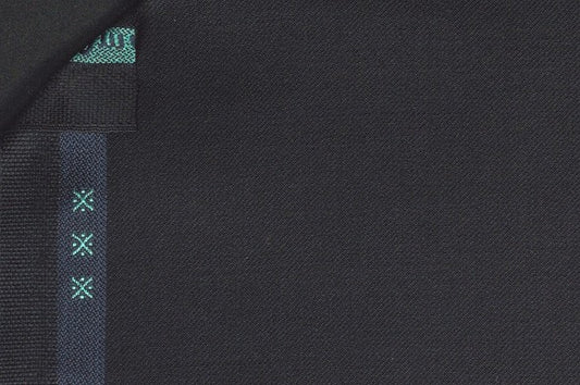 Dormeuil Fabric Black Plain 100% Wool (Ref-300268)