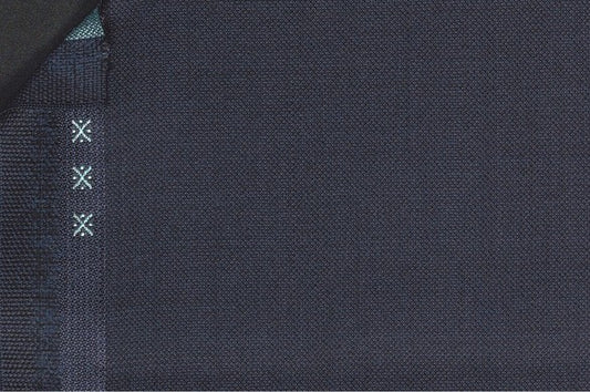 Dormeuil Fabric Navy Semi Plain 100% Wool (Ref-300361)