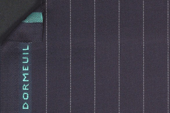 Dormeuil Fabric Navy Stripe 100% Wool (Ref-300394)