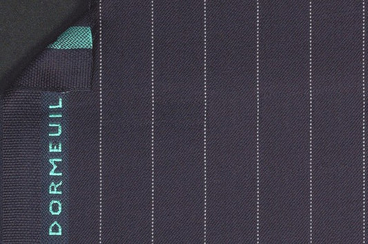 Dormeuil Fabric Navy Stripe 100% Wool (Ref-300394)