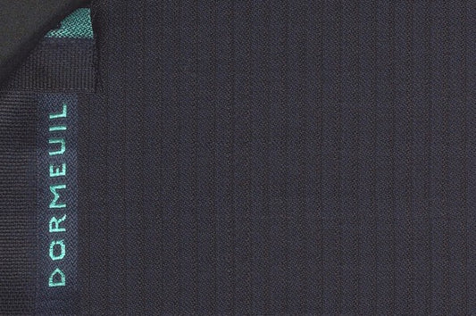 Dormeuil Fabric Navy Stripe 100% Wool (Ref-301369)