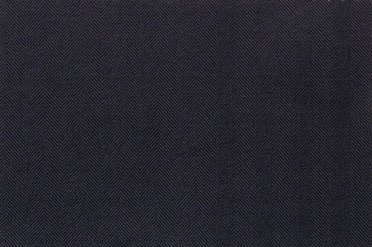 Dormeuil Fabric Navy Herringbone 100% Wool (Ref-301446)