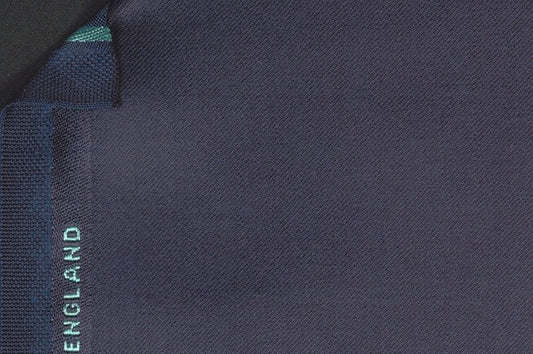 Dormeuil Fabric Navy Plain 100% Wool (Ref-301486)