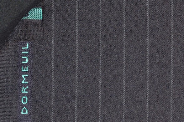Dormeuil Fabric Grey Stripe 100% Wool (Ref-301628)