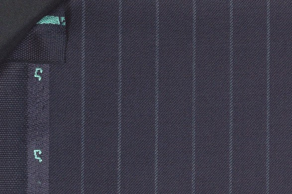 Dormeuil Fabric Navy Stripe 100% Wool (Ref-301629)