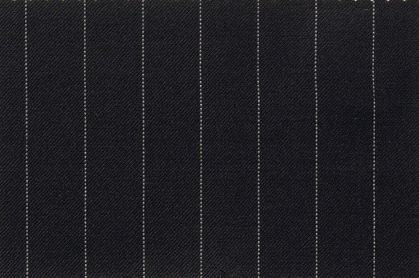 Dormeuil Fabric Black/White Stripe 100% Wool (Ref-301667)