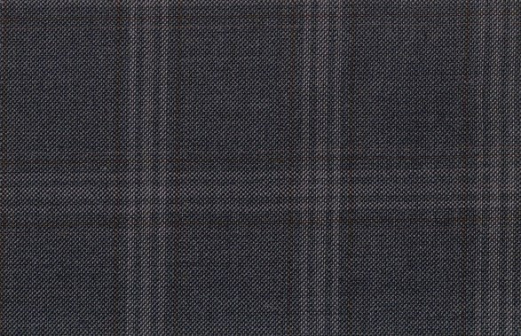 Dormeuil Fabric Grey Check 100% Wool (Ref-301675)