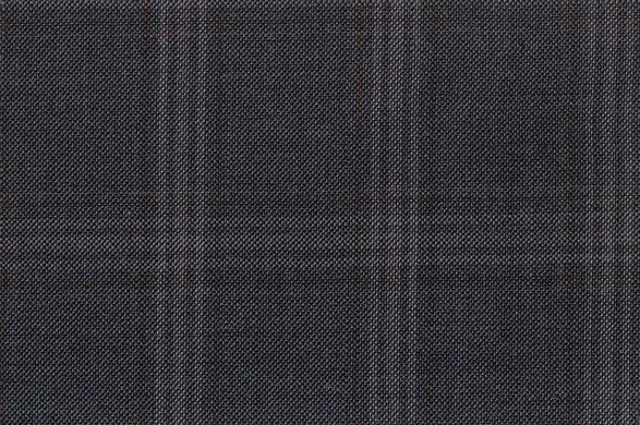 Dormeuil Fabric Grey Check 100% Wool (Ref-301675)