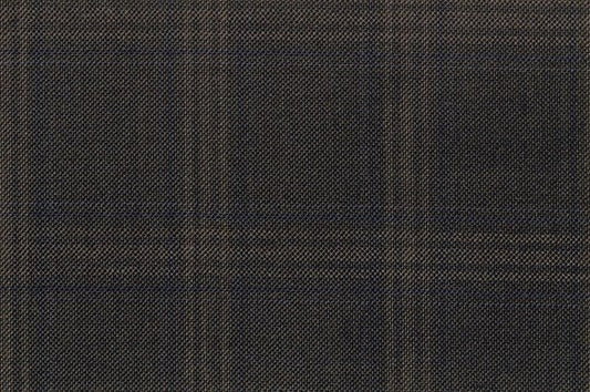 Dormeuil Fabric Green Check 100% Wool (Ref-301676)