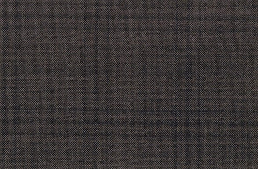 Dormeuil Fabric Grey Check 100% Wool (Ref-301677)