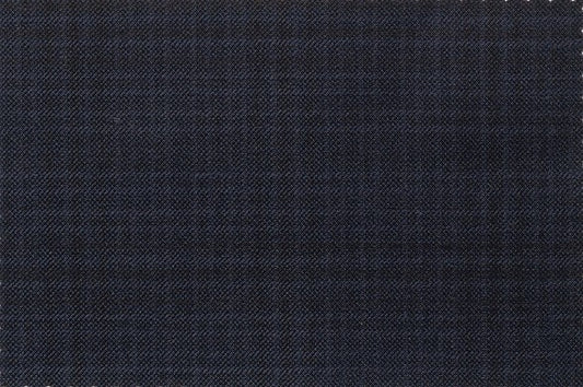 Dormeuil Fabric Navy Check 100% Wool (Ref-301678)