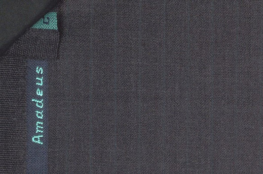 Dormeuil Fabric Grey Stripe 100% Wool (Ref-301680)
