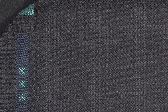 Dormeuil Fabric Grey Check 100% Wool (Ref-301686)