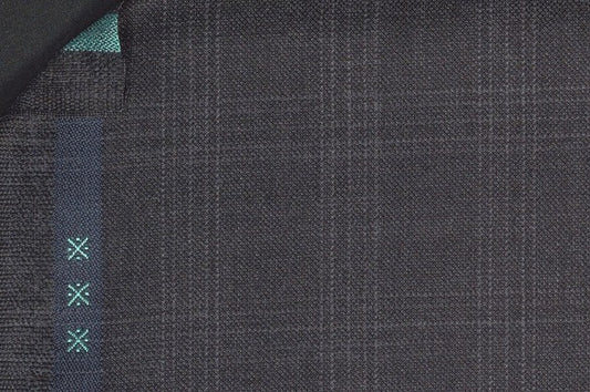 Dormeuil Fabric Grey Check 100% Wool (Ref-301686)