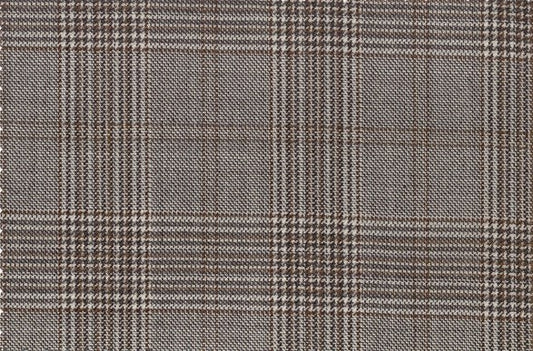 Dormeuil Fabric Grey Check 100% Wool (Ref-301687)