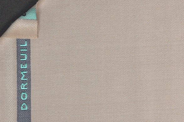 Dormeuil Fabric Beige Plain 100% Wool (Ref-301704)