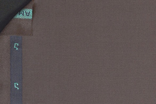 Dormeuil Fabric Brown Plain 100% Wool (Ref-301705)