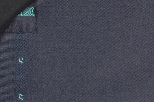 Dormeuil Fabric Navy Semi Plain 100% Wool (Ref-301707)