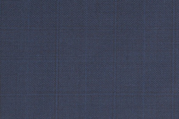 Dormeuil Fabric Navy Check 100% Wool (Ref-301710)