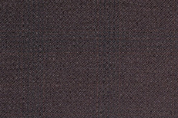 Dormeuil Fabric Burgundy Check 100% Wool (Ref-301712)