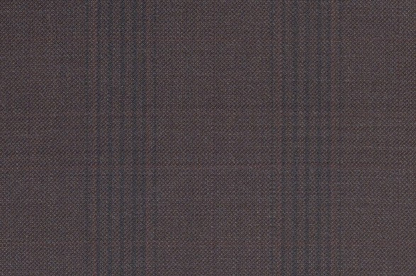 Dormeuil Fabric Brown Check 100% Wool (Ref-301713)