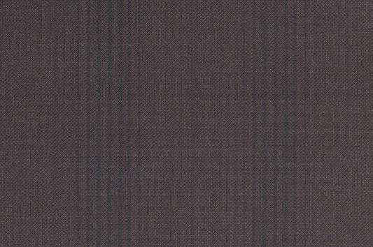 Dormeuil Fabric Brown Check 100% Wool (Ref-301713)