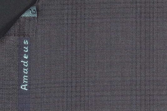Dormeuil Fabric Grey Check 100% Wool (Ref-301714)
