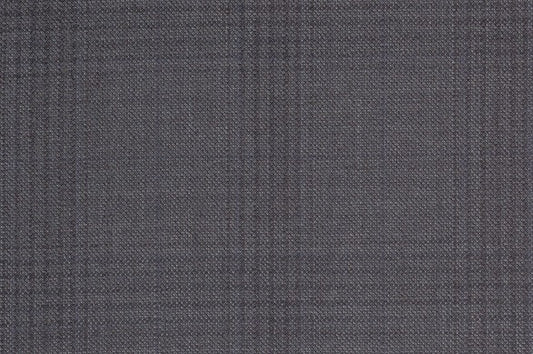 Dormeuil Fabric Grey Check 100% Wool (Ref-301714)