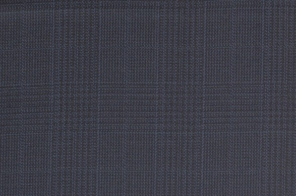 Dormeuil Fabric Navy Check 100% Wool (Ref-301716)
