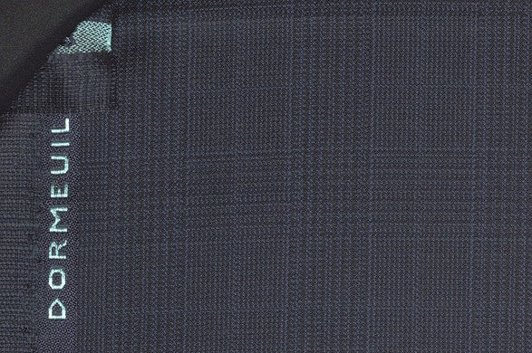 Dormeuil Fabric Navy Check 100% Wool (Ref-301716)