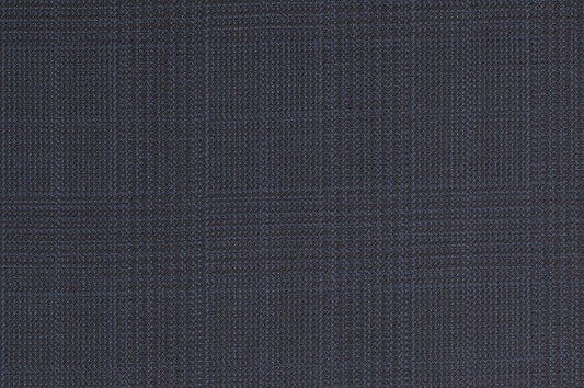Dormeuil Fabric Navy Check 100% Wool (Ref-301717)