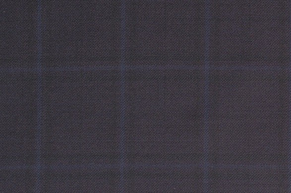 Dormeuil Fabric Navy Check 100% Wool (Ref-301719)