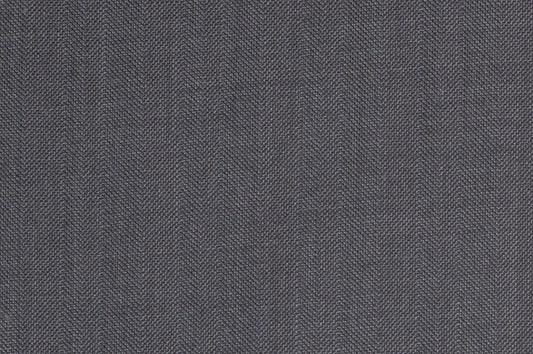 Dormeuil Fabric Grey Herringbone 100% Wool (Ref-301721)