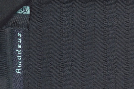Dormeuil Fabric Green Herringbone 100% Wool (Ref-301723)