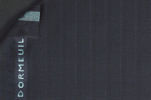 Dormeuil Fabric Navy Stripe 100% Wool (Ref-301725)