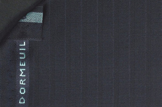 Dormeuil Fabric Navy Stripe 100% Wool (Ref-301725)