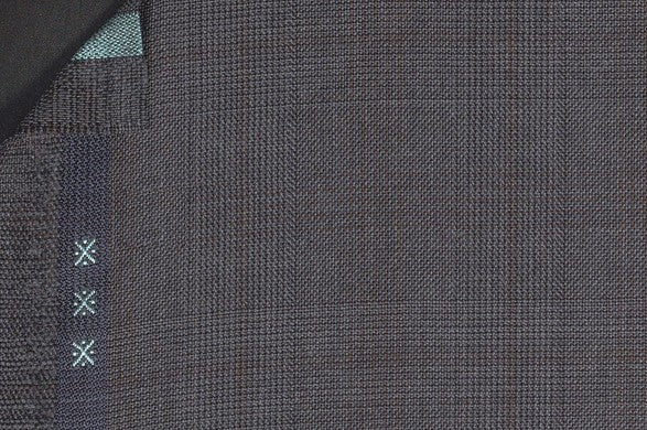 Dormeuil Fabric Grey Check 100% Wool (Ref-301729)